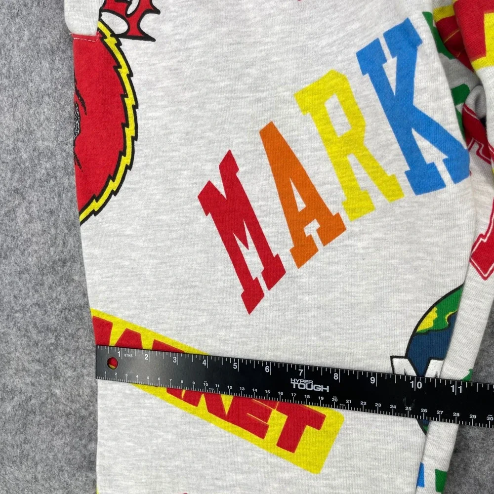 Chinatown Market Sweatpants Men Medium Gray Logo Graphic AOP Print Joggers‎ NEW